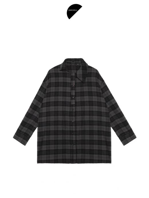 半圆/Q5721736/H型显瘦格纹衬衫 商品图4