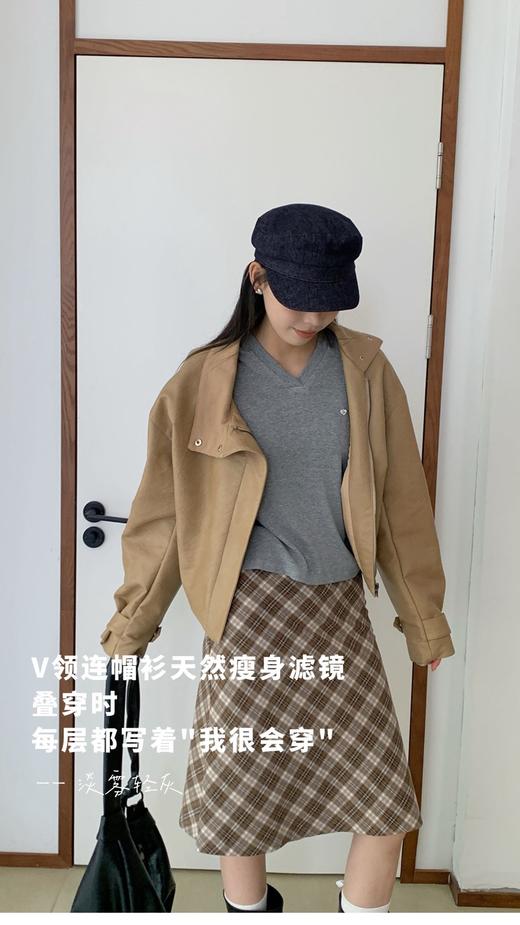 🔥【AMOMI慵懒定律·爱心连帽衫112-A6204】🥳〔 慵懒定律。爱心连帽衫 〕👉🏻𝗠𝗢𝗠𝗜 𝗦𝗧𝗨𝗗𝗜𝗢 𝟮𝟬𝟮𝟱 𝗔/𝗪长袖T系列🍁  商品图4