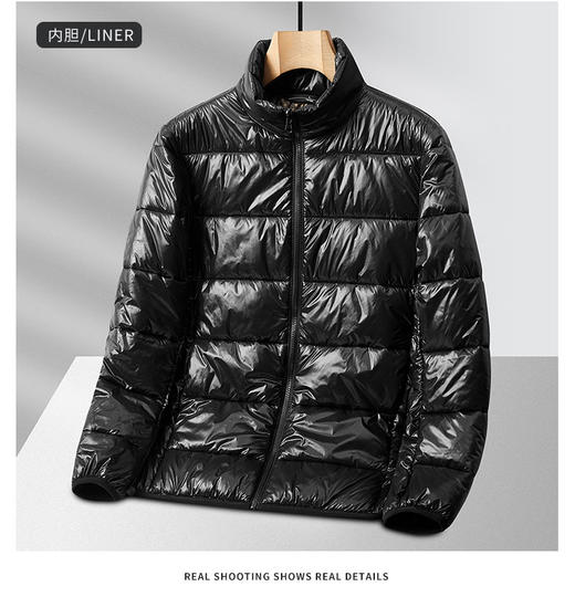 高阶品质 石墨烯发热 聚酰亚胺棉内胆 男士户外三合一可拆卸冲锋衣 保暖两件套棉外套BS23071-T 商品图6