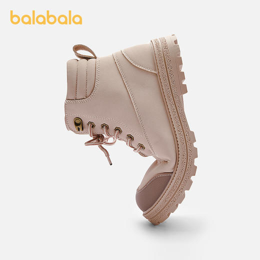 巴拉巴拉童鞋儿童靴子马丁靴女童秋冬短靴潮防滑户外鞋子时尚百搭 商品图2