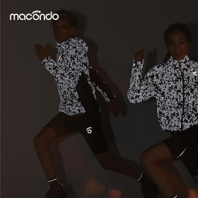 原创单品丨马孔多男女夜跑外套 白天时尚 夜跑有光 外层干爽 腋下开窗透气 内层有网 两侧拉链兜 男款专属面罩