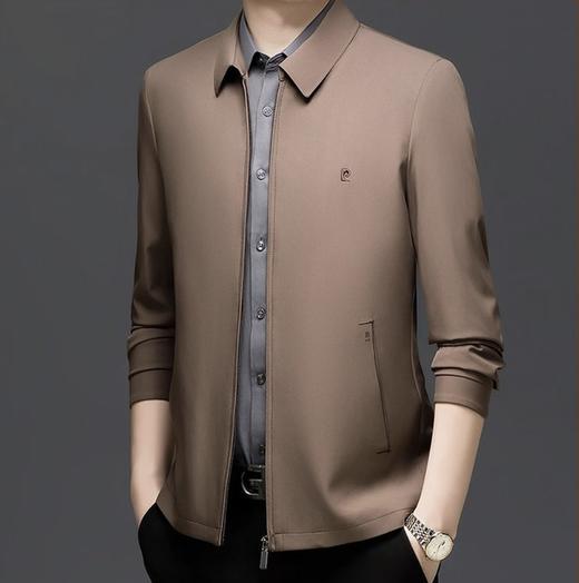 皮尔卡丹专柜同款商务夹克外套男士春秋翻领刺绣外套高档时尚 商品图4