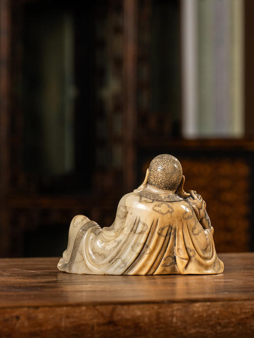 清	寿山石雕戏狮罗汉像 商品图3