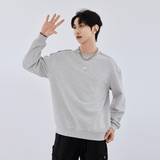 【断码清仓】HX 秋季圆领卫衣舒适透气Z106530005101 商品图3