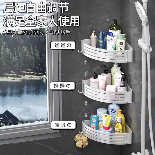 6813白色单层带杆三角篮 商品图2