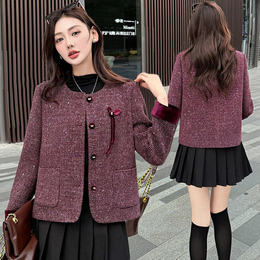 QYM 5953-Y时尚气质小香风外套 商品图2