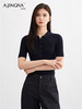 【亮闪金丝】阿菁娜简约POLO领法式优雅气质针织衫F30Q302038 商品缩略图2