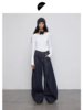 半圆/Q5753786/不规则分割阔腿牛仔裤 商品缩略图2