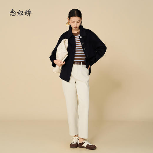 【商场同款】CNK5902 “ 海盐系条纹毛衫 ” MIU系配色，知性俏皮 松软罗纹组织张弛有度  条纹毛衫 商品图8