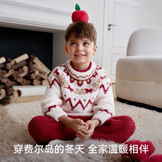 【宝宝服饰】EMXEE嫚熙费尔岛系列婴童半边绒套装 商品图1