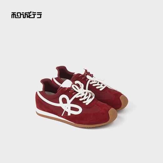 和诚行秋季新款透气薄底德训运动女式休闲板鞋0010852 商品图4