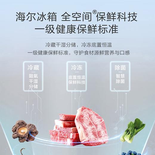 海尔521升全空间保鲜十字门冰箱一级双变频EPP超净系统阻氧干湿分储家用电冰箱 594mm超薄嵌入+全空间保鲜+epp+一级双变频BCD-521WLHTD2BGWU1 商品图1