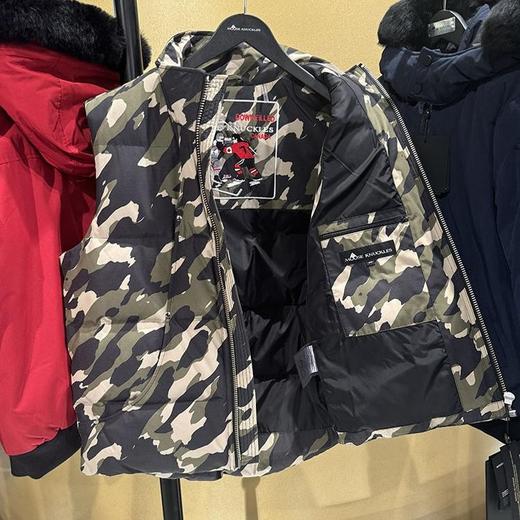 M**SE KN*CKLES 男士秋冬保暖迷彩金属标拉链立领羽绒马甲 商品图2