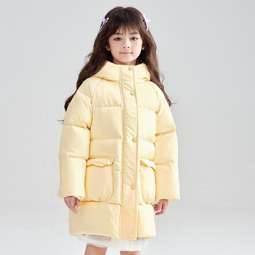 笛莎Deesha 2025冬季新款女童时尚蓄热连帽羽绒服 商品图0