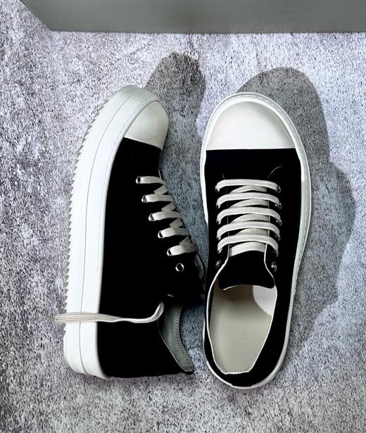 中性款织物面系带圆头休闲鞋 商品图2