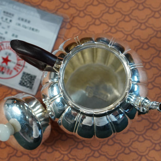 瓜瓣飞把壶 银壶 约130g左右 商品图4