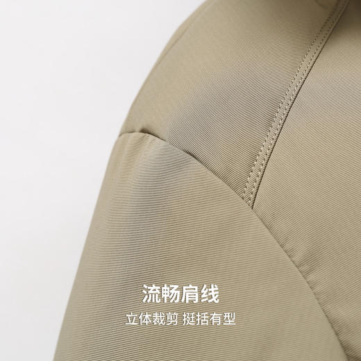 【含鸭绒】圣得西男士加密梭织连帽羽绒服2025秋冬款简约易搭外套 商品图7