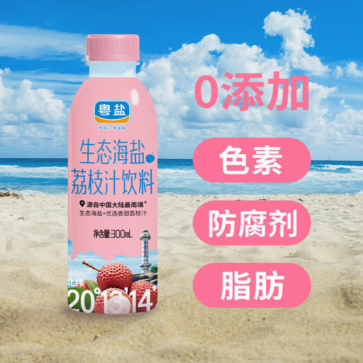 生态海盐荔枝汁饮料300ml*15瓶/箱 商品图1