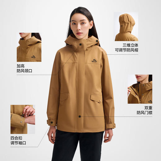 伯希和户外三合一冲锋衣2025秋冬新款Teflon三防面料徒步登山外套 商品图3