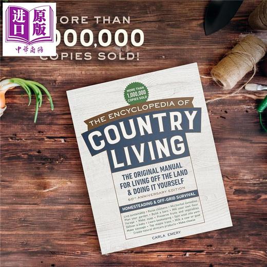 【中商原版】乡村生活百科全书 50周年纪念版 家庭农场与离网生存 The Encyclopedia of Country Living 英文原版 Carla Emery  商品图1