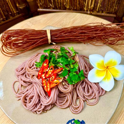 红米米线  红河哈尼梯田生态有机种植红米手工制作自然晾晒米线500g/袋【京东快递送货上门】 商品图3