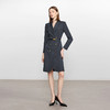 IWY/高级感灰色西装连衣裙女秋冬羊毛总裁职业裙气质干练工作服Q1446 商品缩略图0