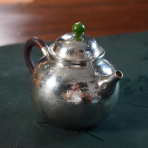 素面小泡壶 银壶 手工捶打 约100-120g 左右 商品图3