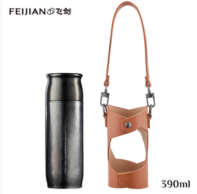 飞剑云动钛晶保温杯焖泡茶杯节庆高端送礼养生保温纯钛杯 东方玄黑 飞剑云动系列