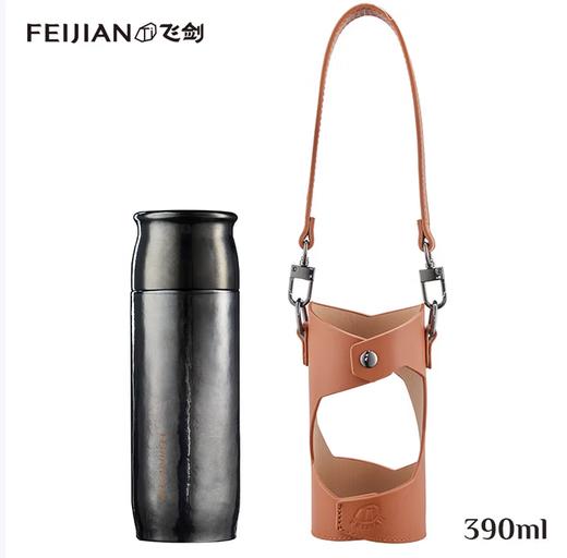 飞剑云动钛晶保温杯焖泡茶杯节庆高端送礼养生保温纯钛杯 东方玄黑 飞剑云动系列 商品图0