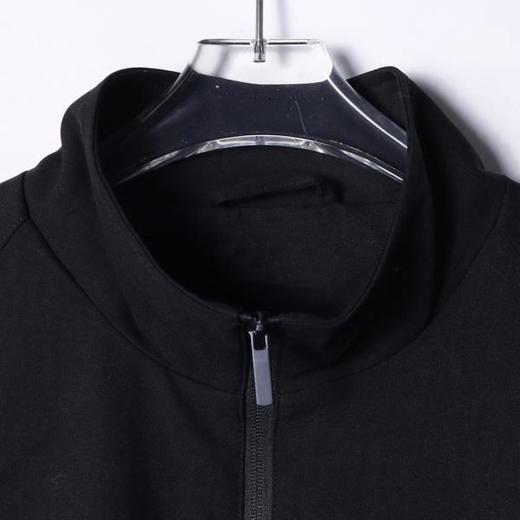 J602SDSA男士秋冬新款痞帅男装老钱风拉链口袋开衫立领卫衣复古外套 商品图2