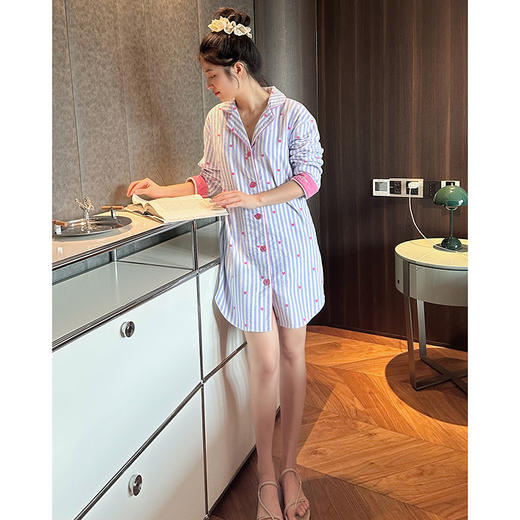 100%棉磨毛睡裙-女款 商品图6