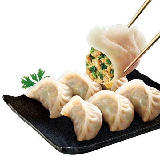 荠菜鲜猪肉蒸饺1.38kg皮薄馅足营养早餐速食煎饺水饺 商品图3