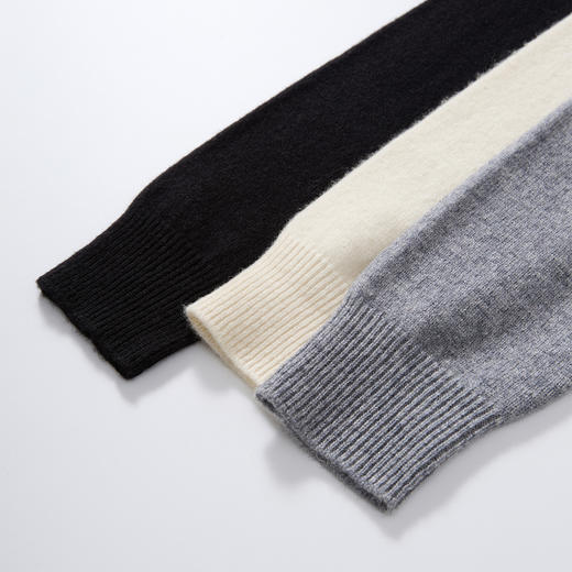 100%绵羊毛连帽无缝羊毛衫宽松慵懒风高级感罗蒙 商品图5