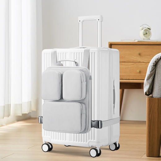 自然醒行李箱外挂电脑马甲包轻便15寸笔记本手提包男士商务通勤双肩背包YS50025003 商品图0