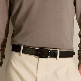 915-4 免带 MB马蹄扣 双面双色两用 男士商务休闲皮带腰带 任意剪裁 全套包装