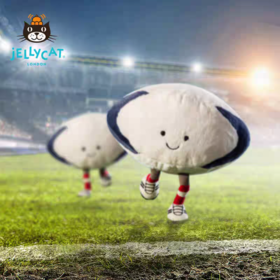 Jellycat趣味运动橄榄球毛绒玩偶可爱公仔送礼娃娃生日新婚礼物cj