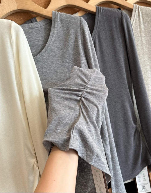 原单IRO莱塞尔混纺大V领修身羊毛打底衫091507 商品图11