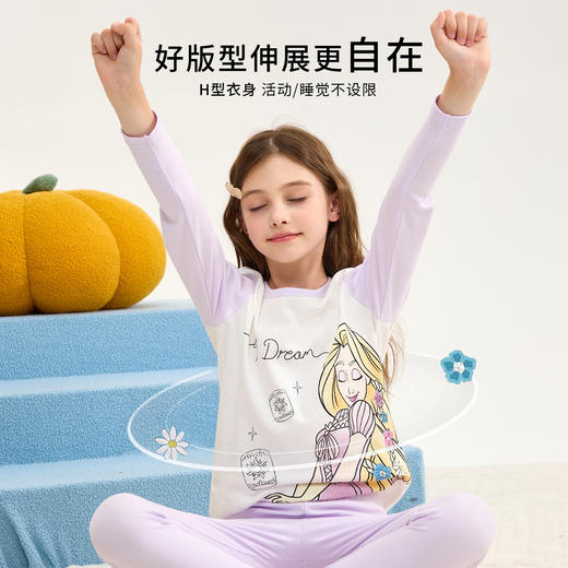 迪士尼儿童内衣套装纯棉男童全棉家居服女童秋衣秋裤 一件代发 商品图2