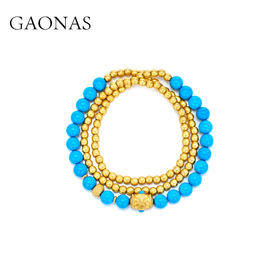 GAONAS 碧金缠云 中式贵气蓝手链