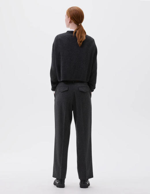 Margaret Howell 25AW 樱花粉/深灰色苏格兰羊绒开衫 商品图11