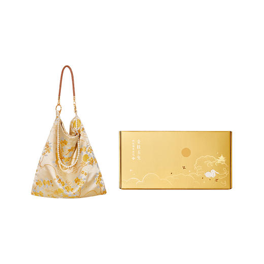 【故宫包袋】金枝玉兔锦缎单肩包大容量新款背包文创生日中秋节礼物 商品图7