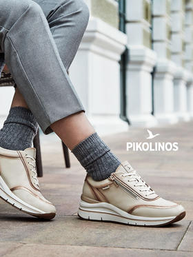 【云粉节】BF楼Pikolinos派高雁女鞋2025秋冬 牛皮系带运动休闲鞋PL255801.吊牌价2580