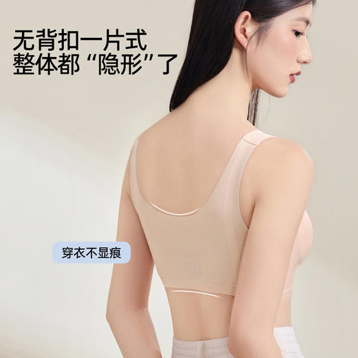 【空调洞洞杯】熳洁儿 无痕内衣夏天百搭舒适聚拢背心式宽肩带25261518 商品图4