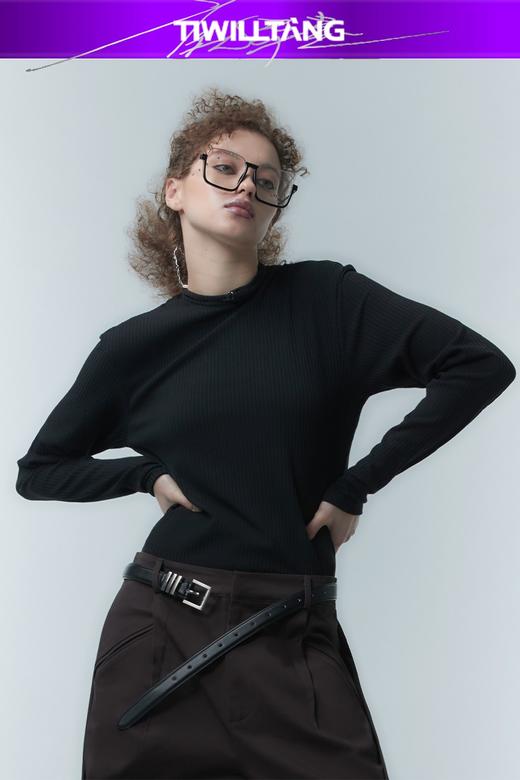 启世录TIWILLTANG“榕秩暹翊”时装原创先锋可调节短袖T恤男上衣 商品图5