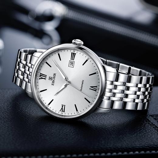 依波表EBOHR情侣款手表男女表自动机械表日历简约官方正品3614 商品图4