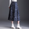 QYM 769-Y松紧高腰半身裙时尚蝴蝶花裙优雅A字裙 商品缩略图2