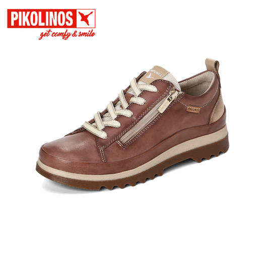 【云粉节】BF楼Pikolinos派高雁25秋季多材质拼接深口系带侧拉链平底单鞋PL250304吊牌价2480 商品图6