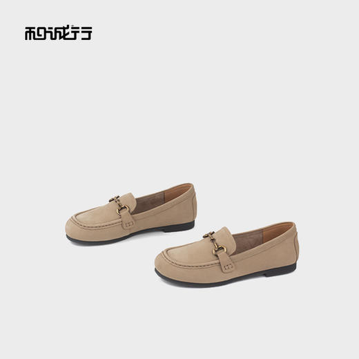 和诚行2025秋季新款时尚百搭软底休闲通勤乐福鞋0010851 商品图3