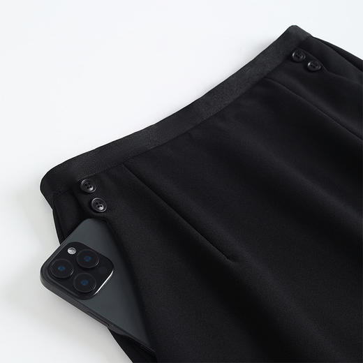 QYM 772-Y西装半身裙中长款开衩包臀裙直筒一步裙 商品图3