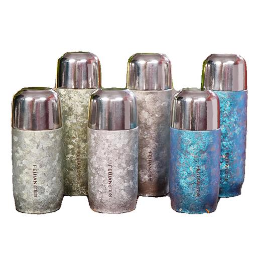 飞剑FEIJIAN/ 云动系列钛晶随饮焖茶杯 纯钛杯焖茶杯高档大容量简约双层保温杯 商品图2